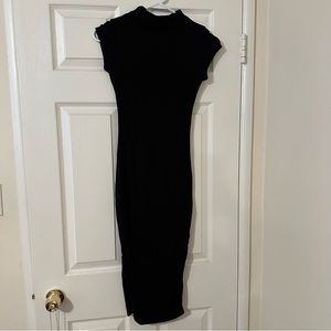Black maxi bodycon curvy tight dress